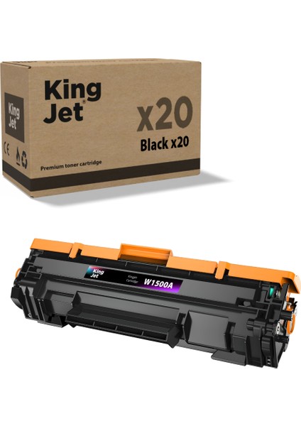 Kingjet® 150A / W1500A 20'li Paket - Hp Uyumlu Çipli Muadil Toner