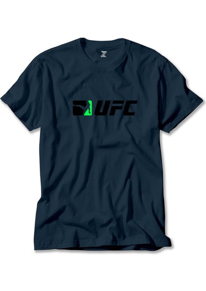 Ufc Green Kick Lacivert Tişört