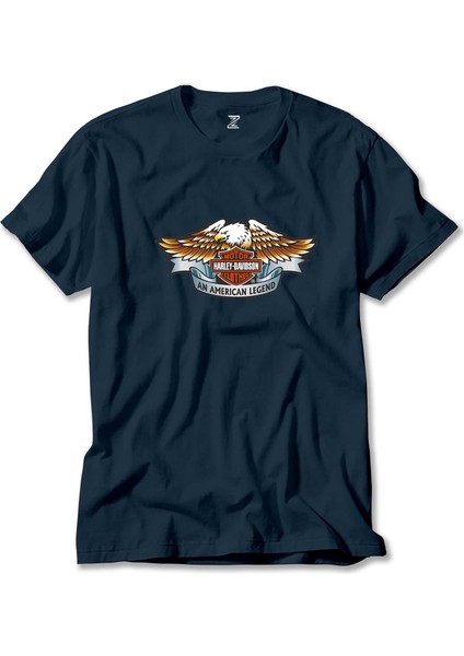 Harley Davidson An American Legend Lacivert Tişört