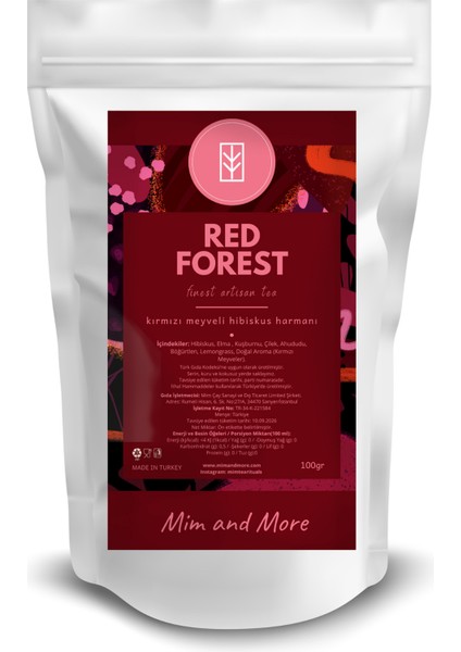 Kırmızı Meyveli Hibiskus Çayı 100 gr