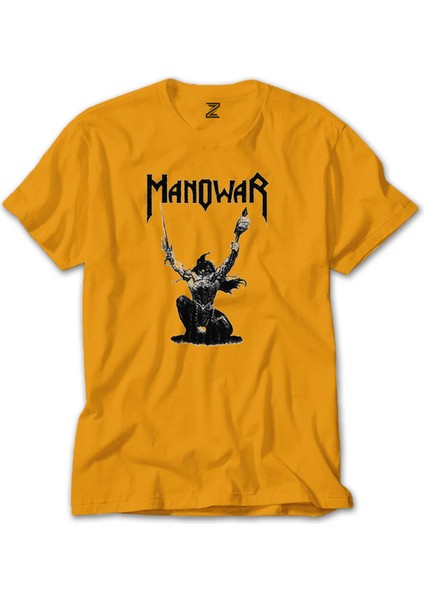 Manowar The Triumph Of Steel Sarı Tişört
