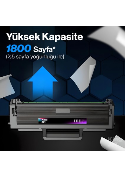 Kingjet® MLT-D111L 10'lu Paket - Samsung Uyumlu Çipli Muadil Toner