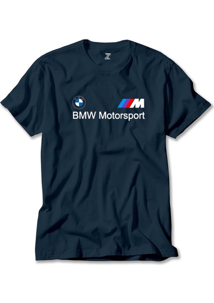 Bmw Logo M Power Motorsport Lacivert Tişört