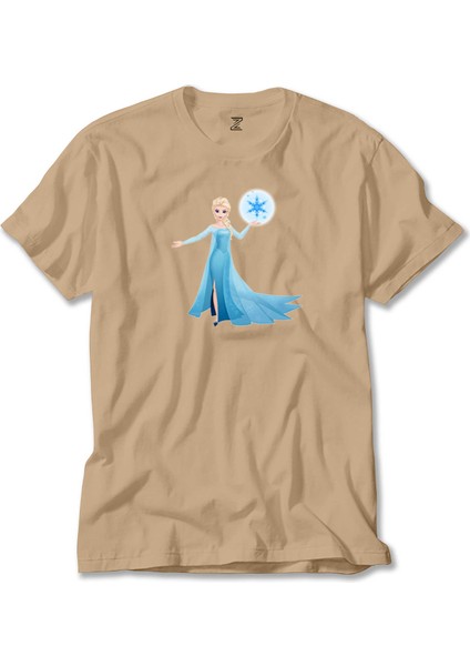 Karlar Ülkesi Elsa Siluet Krem Tişört