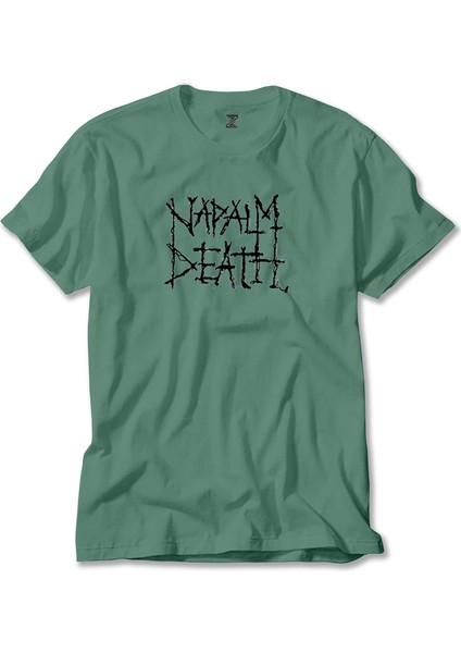 Napalm Death Logo Symboll Yeşil Tişört