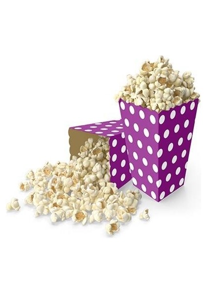 Mor Puantiyeli Mısır Kutusu 10'lu