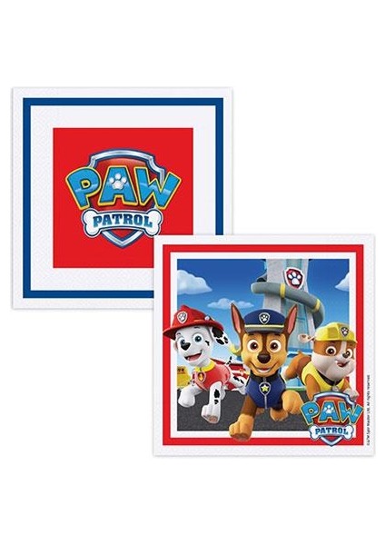 Paw Patrol Beyaz Kağıt Peçete 16'lı