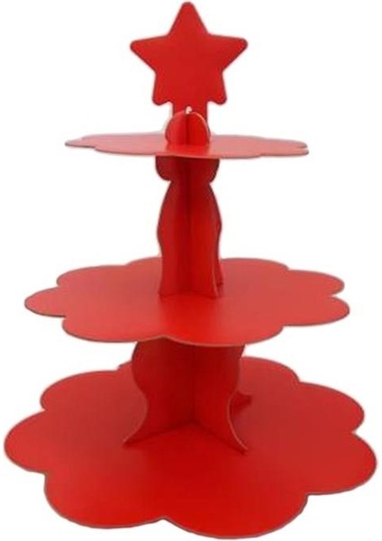 Kırmızı Kek Standı