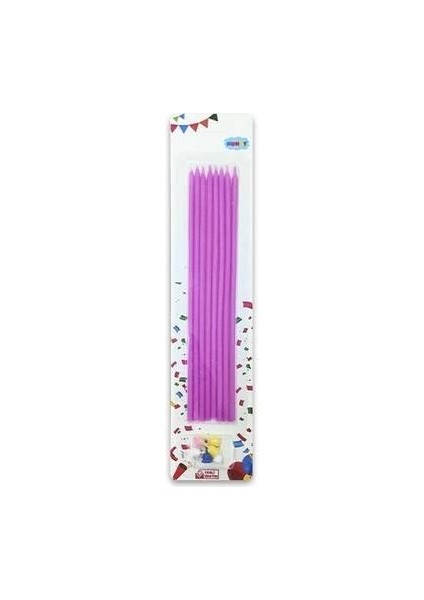 20CM Pembe Mum 7'li