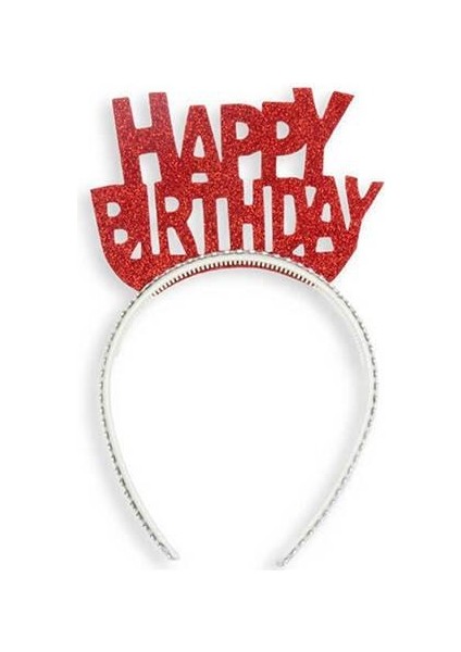 Happy Birthday Eva Taç Kırmızı