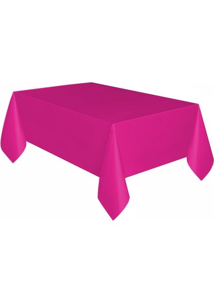 Fuşya Plastik Masa Örtüsü 137X270CM