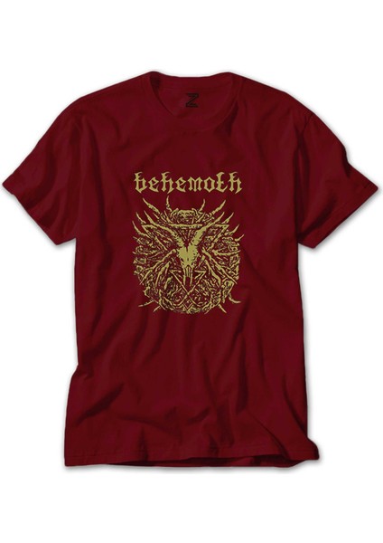 Behemoth Goat Pentagram Kırmızı Tişört