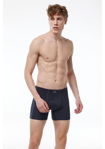 Erkek Füme 2 Li Pamuk Elastan Uzun Boxer 2M073 modelleri