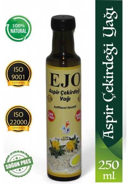 Soğuk Sıkım Aspir Yağı 250 ml