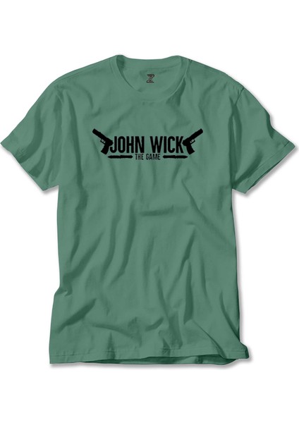 John Wick The Game Yeşil Tişört
