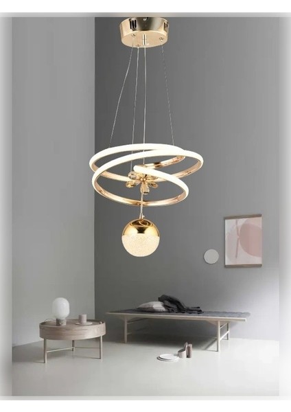 Modern Toplu Space Model 3 Renk (Beyaz & Sarı & Günışığı) Lüks LED Avize fırsatları