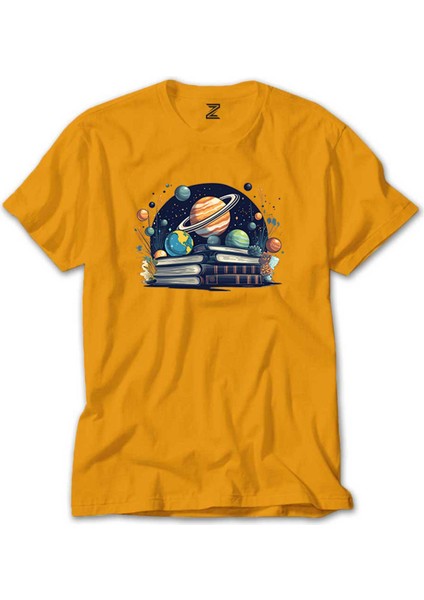 Book Planets Sarı Tişört