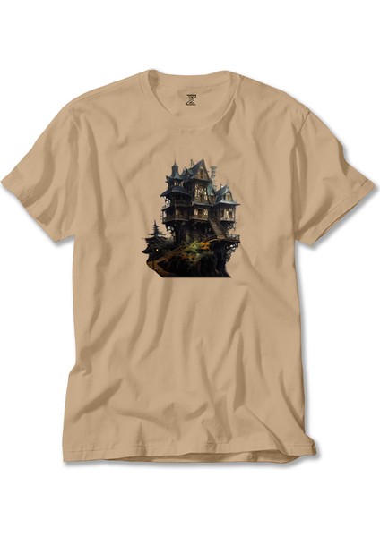 Castle In The Forest Krem Tişört