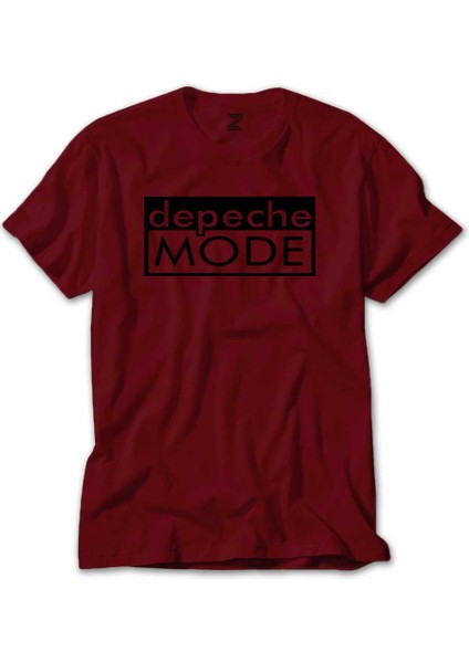 Depeche Mode Text Kırmızı Tişört