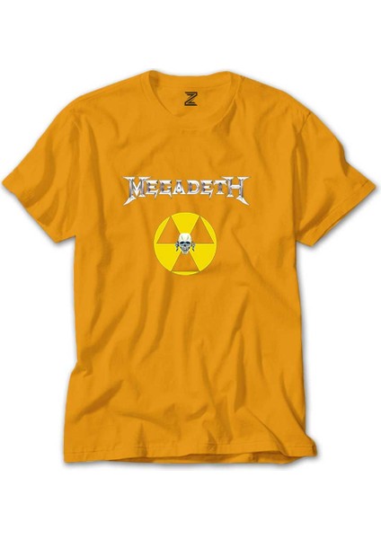 Megadeth Nuclear Radioactive Sarı Tişört