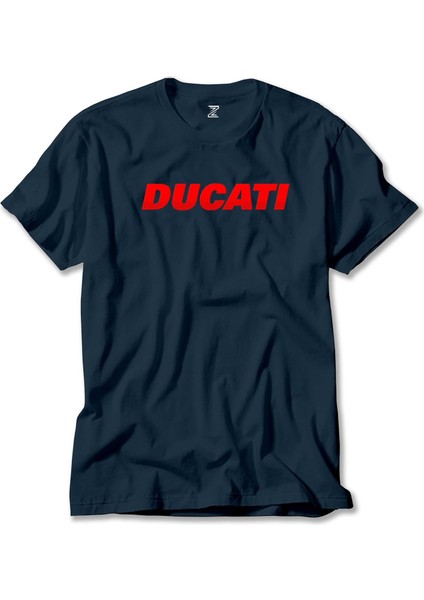 Ducati Red Logo Lacivert Tişört