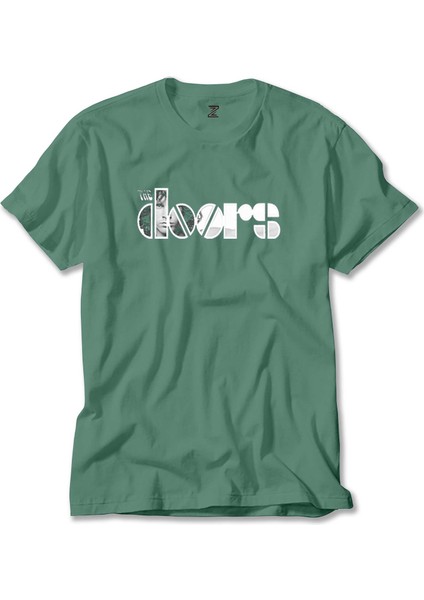 The Doors Logo Yeşil Tişört