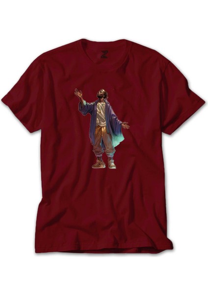 Black Hip Hop Artist Kırmızı Tişört