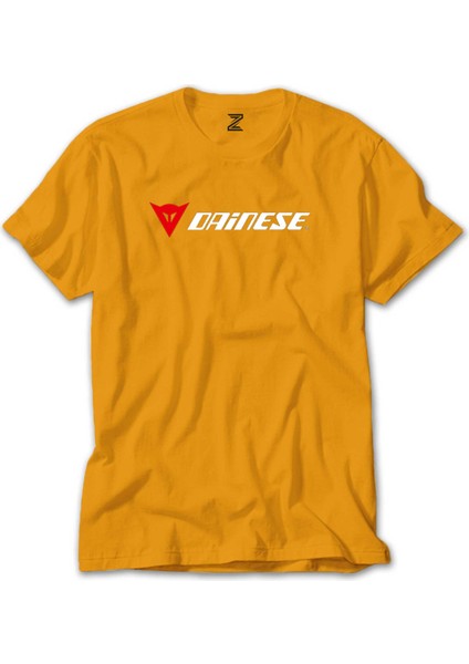 Dainese Logo Text Sarı Tişört