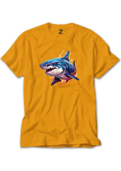 Color Shark Sarı Tişört