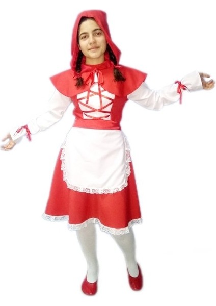 Kırmızı Başlıklı Kız Kostümü Yetişkin