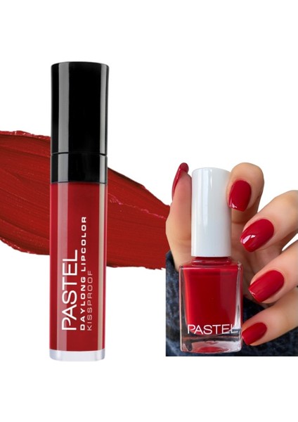 Daylong Lipcolor Kissproof - Likit Mat Ruj 09 + Oje No 10