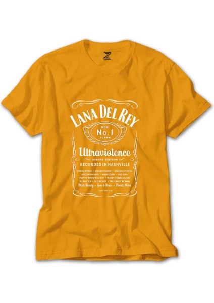 Lana Del Rey Ultraviolence Sarı Tişört