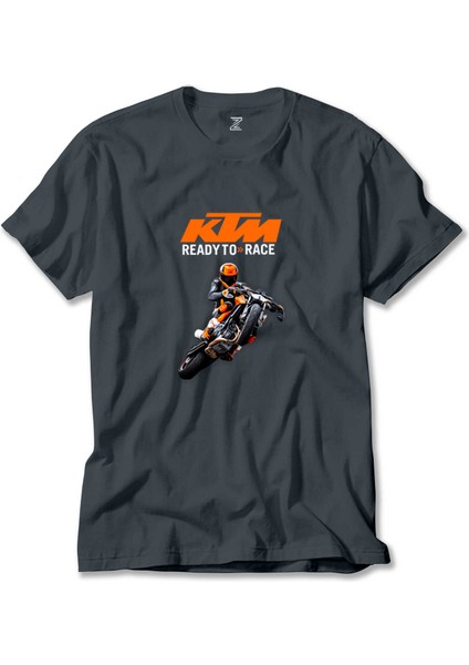 Ktm Ready To Race Moto Füme Tişört