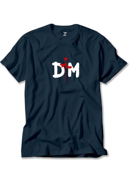 Depeche Mode Logo Lacivert Tişört