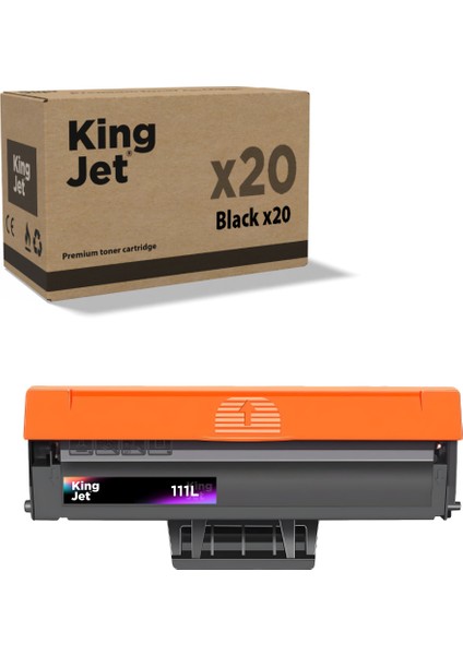 Kingjet® MLT-D111L 20'li Paket - Samsung Uyumlu Çipli Muadil Toner