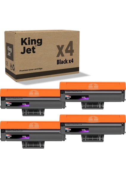 Kingjet® MLT-D111L 4'lü Paket - Samsung Uyumlu Çipli Muadil Toner