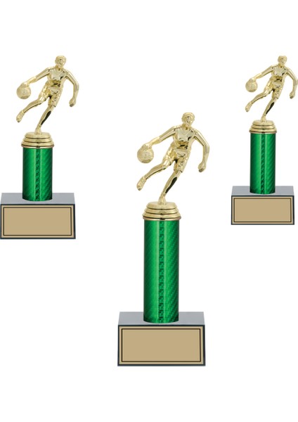 Basketbol Erkek Figürlü Kupa Takımı-Ödül Kupası-Turnuva Kupası-Kupa Seti 3'lü Takım