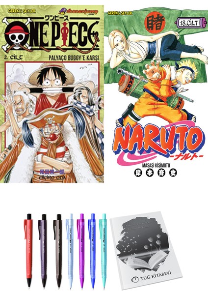One Piece 2 ve Naruto 18 2li Set