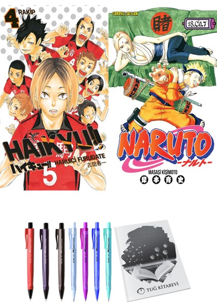 Haikyu!! 4 ve Naruto 18 2li Set