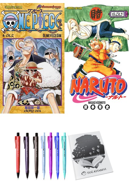One Piece 8 ve Naruto 18 2li Set