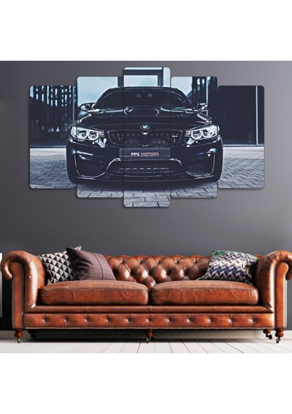 Zevahir 5 Parça Mdf Bmv Spor Araba Tablo