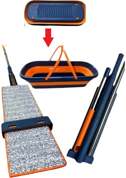 Lüks Katlanabilir Tekerli Kovalı Kendini Sıkabilen Mop modelleri
