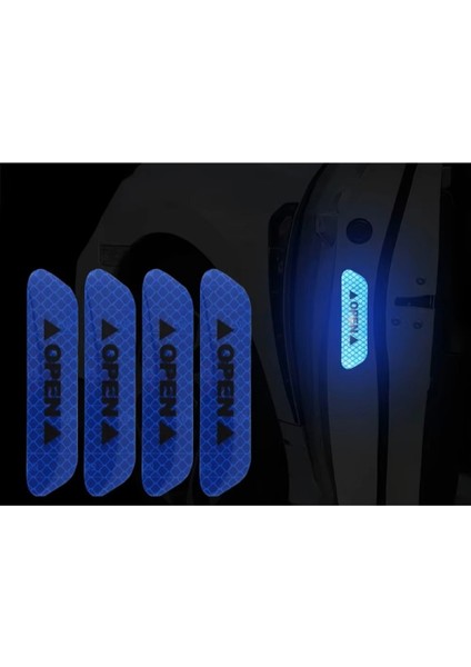 Reflektif Araç Kapı Stickerı - 4 Adet