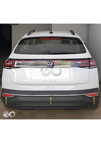 Volkswagen Taigo Krom Reflektör Çerçevesi 3 Parça 2022 ve Üzeri Paslanmaz Çelik