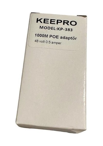 48 Volt Poe Adaptör Gigabit Poe Enjektör 48 Volt 0.5 Amper Poe Adaptör
