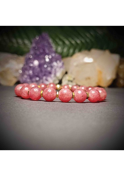 Gül Kuvars (8mm) Doğal Taş Bileklik fırsatları