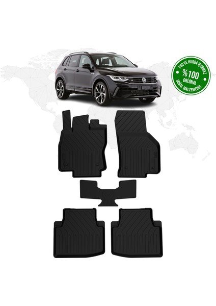 Volkswagen Tiguan 4d Havuzlu Paspas 2016 - 2023 Model