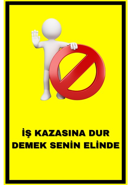 Iş Güvenliği Temalı Poster Tablo Ig3