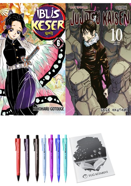 İblis Keser 6 ve Jujutsu Kaisen 10 2li Set