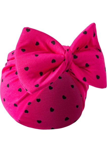 Kurdelalı Desenli Bebek Bone